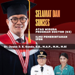 Wabup Kevin William Lotulung Ucapkan Selamat atas Wisuda Doktor Bupati Joune Ganda, Apresiasi Dedikasi untuk Minahasa Utara