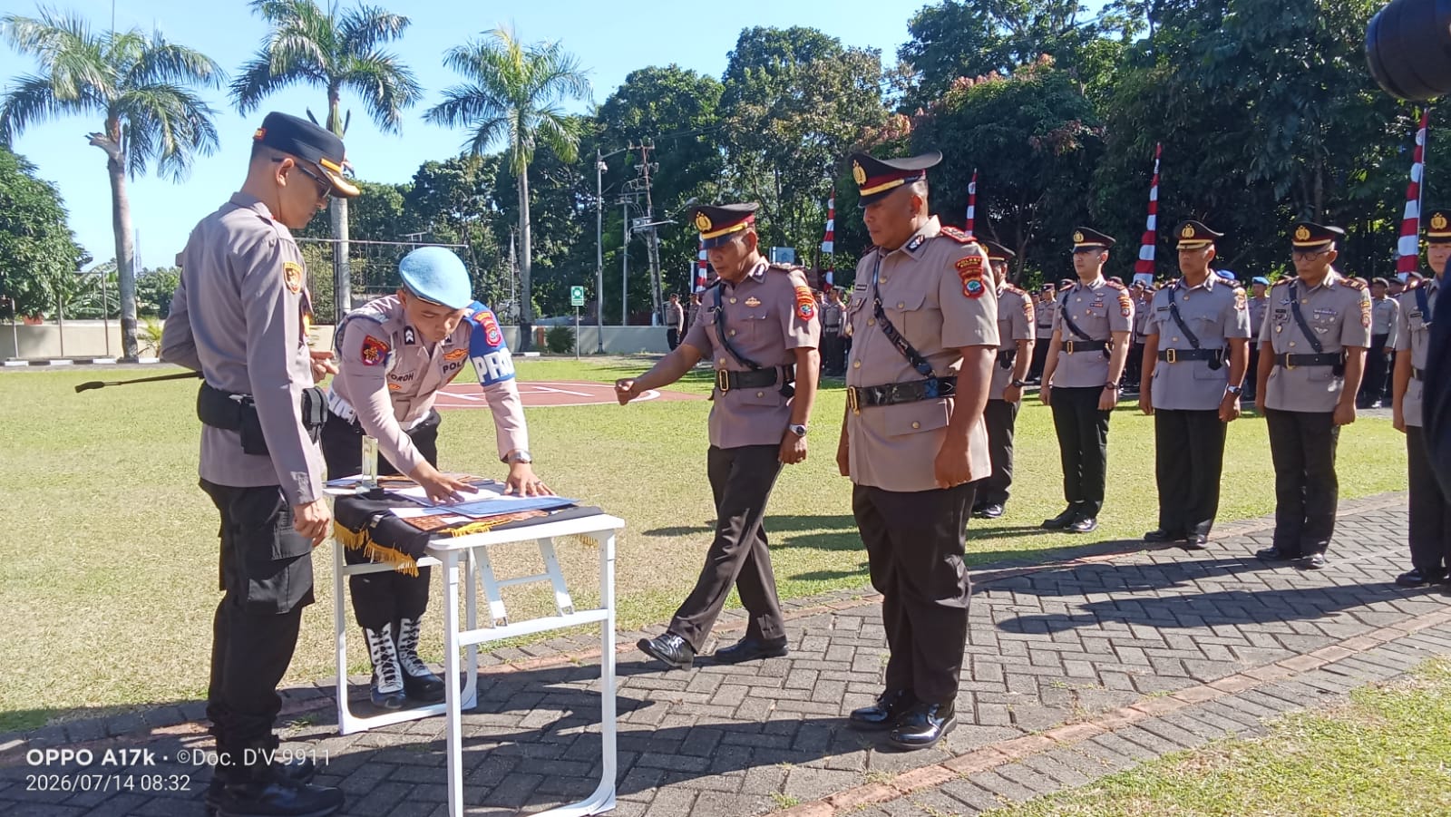 Polres Minahasa Utara Laksanakan Sertijab Tujuh Perwira, Kapolres Tekankan Profesionalisme dan Peningkatan Pelayanan