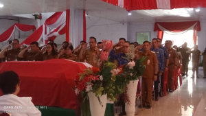 Pengabdian Terakhir, Pemkab Minahasa Utara Lepas Alm Edwin Willem Ombuh dengan Upacara Persemayaman